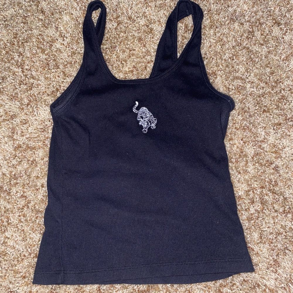 Black Hollister Tiger Tank Top